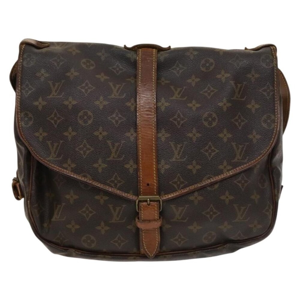 Authentic LOUIS VUITTON Monogram Saumur 35 Shoulder Bag M42254 LV - Picture 5 of 16